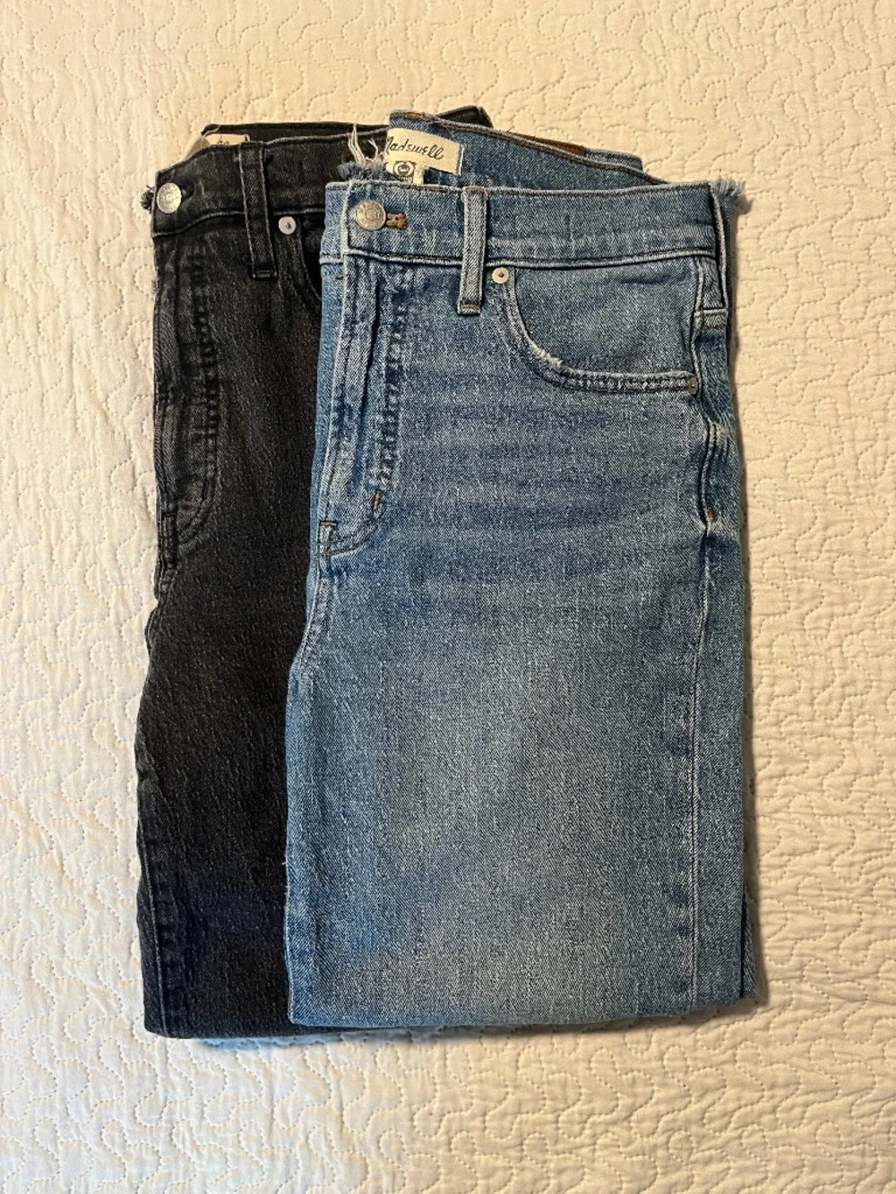 Two pairs of Size 29 Madewell jeans